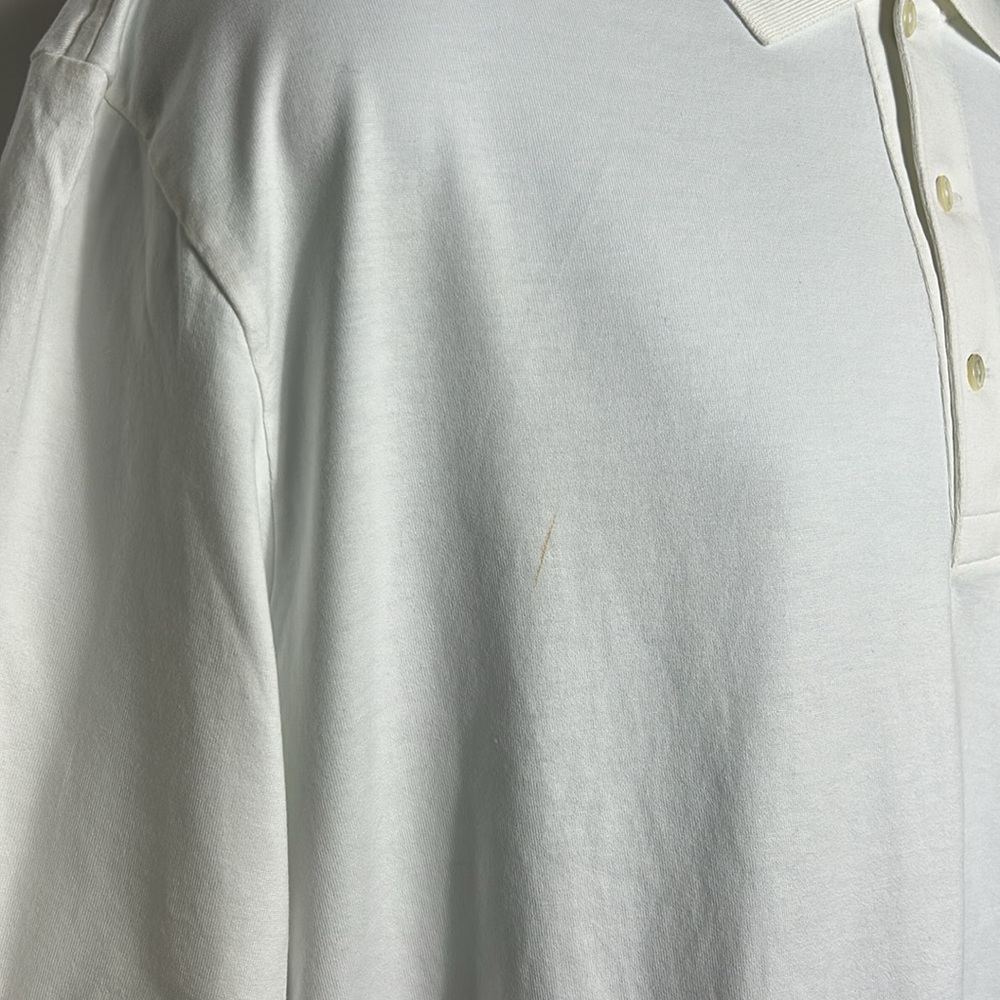 Lacoste Men’s Size XXL Solid White Golf Shirt Short Sleeve Polo Style Logo Front - Picture 4 of 6